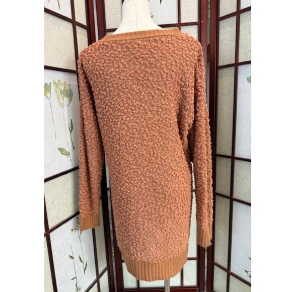 Zenana Outfitters Women’s Rust Textured Sweater Size S - Picture 2 of 5